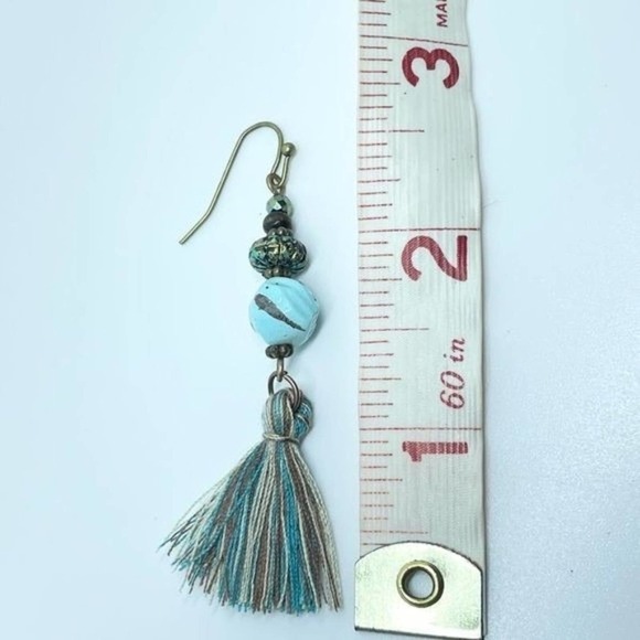 Tassel Long Dangle Boho Earrings - Picture 9 of 13